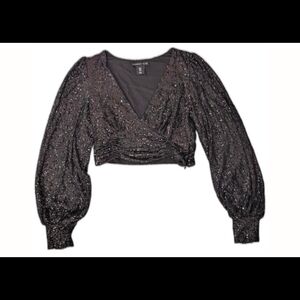 Sincerely Jules Black Sequin Blouse